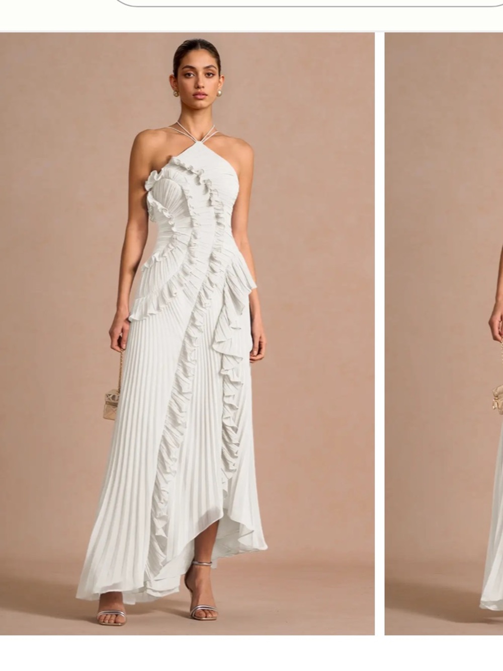 NWT Hatsu White Maxi Dress
